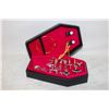 Image 1 : NEW VAMPIRE COFFIN  JEWELRY BOX FULL OF JEWELRY