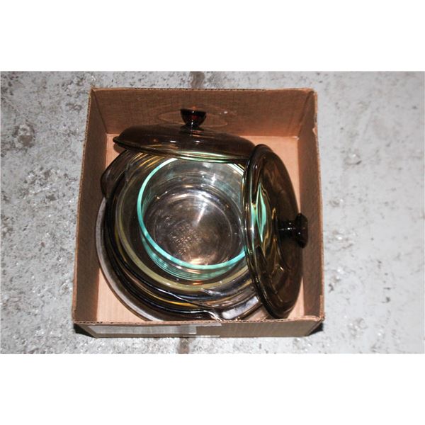 10 PIECES, PYREX & ANCHOR HOCKING