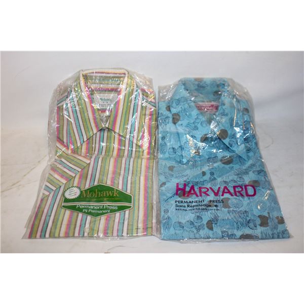 2 VINTAGE SS SHIRTS SIZE 14 + 15
