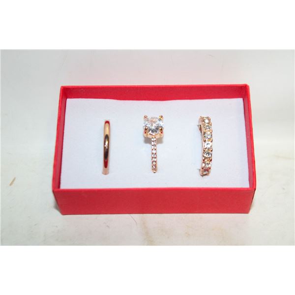 NEW 3PCS/SET RING SET SZ9