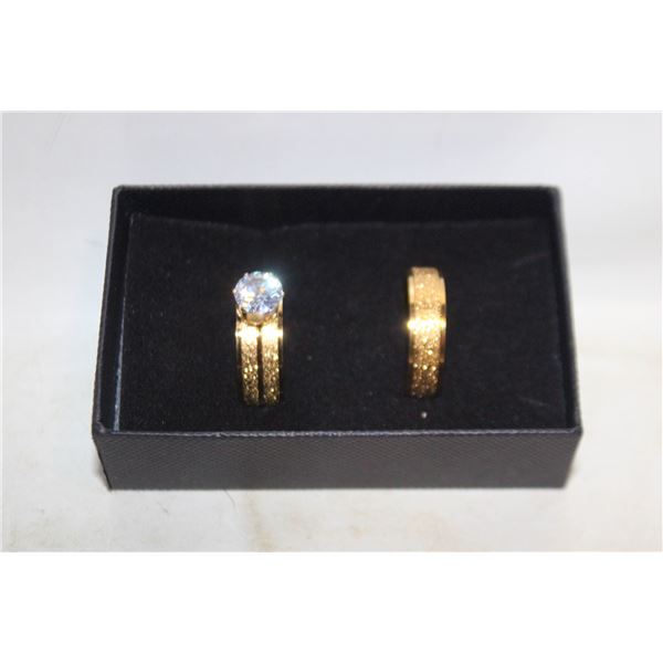 NEW 2PCS/SET RING SET SZ8