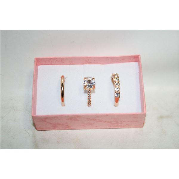 NEW 3PCS/SET RING SET SZ9