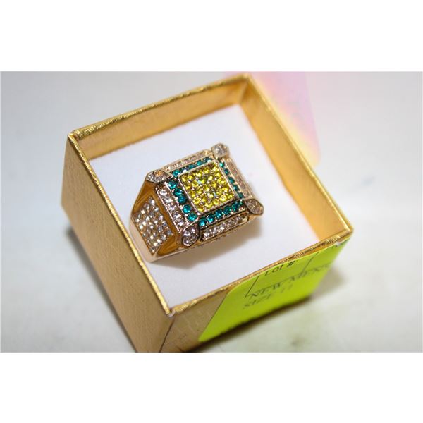 NEW MENS SAPPHIRE STYLE RING SIZE 11