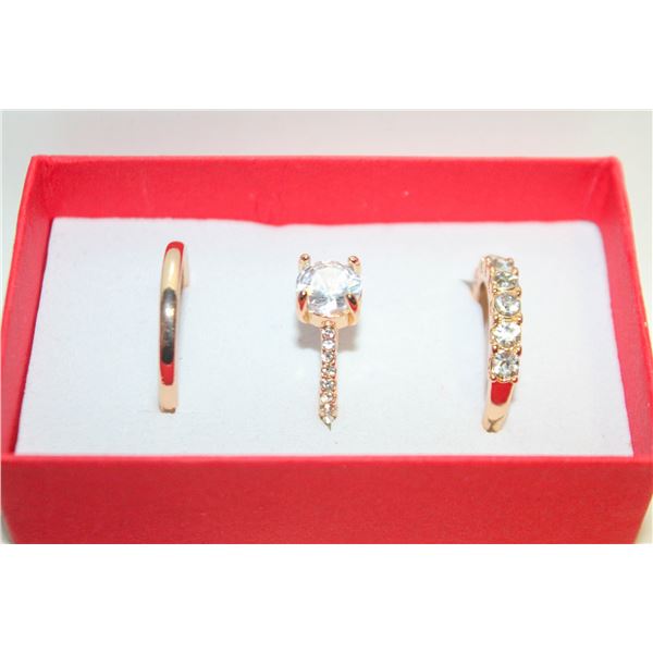 NEW 3PCS/SET RING SET SZ8