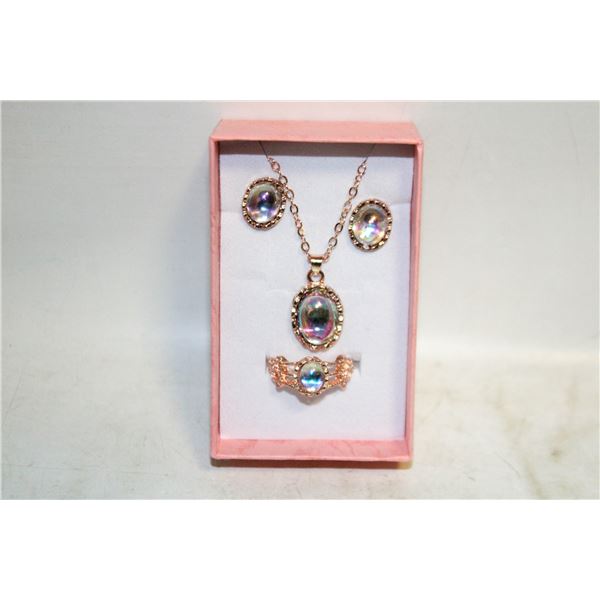 NEW NECKLACE AND RING WITH EARRINGS