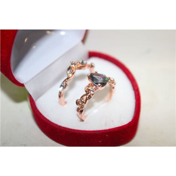 NEW 2PCS/SET RING SET SZ