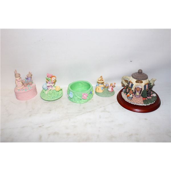 VINTAGE 1980'S 3 EASTER/SPRING GIRLS