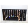 Image 1 : NEW JEWELRY DISPLAY STAND WITH NEW 12 NECKLACES