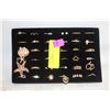 Image 1 : TRAY W/32 GOLDTONE RINGS