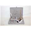 Image 1 : ESTATE JEWELRY BOX  - FULL OF JEWELRY