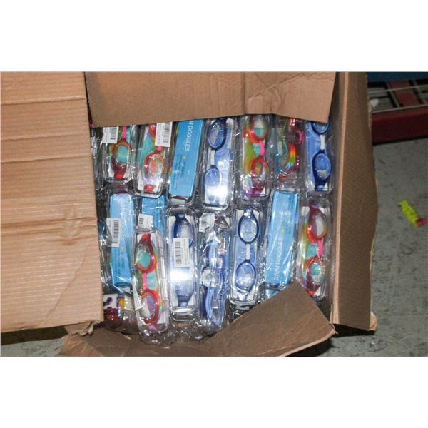 47 PAIRS OF SWIM GOGGLES  BRAND NEW assorted