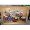 Image 1 : VINTAGE MCM STILL LIFE FLORAL IN VASE,