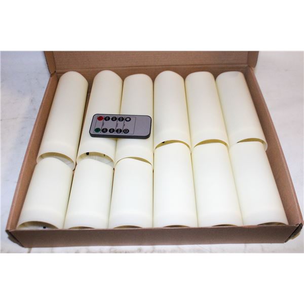 12 PACK OF OUTDOOR FLAMELESS CANDLES