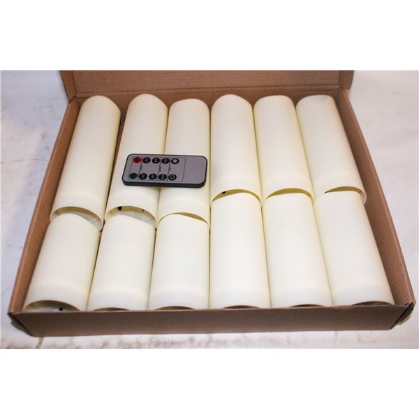 12 PACK OF OUTDOOR FLAMELESS CANDLES