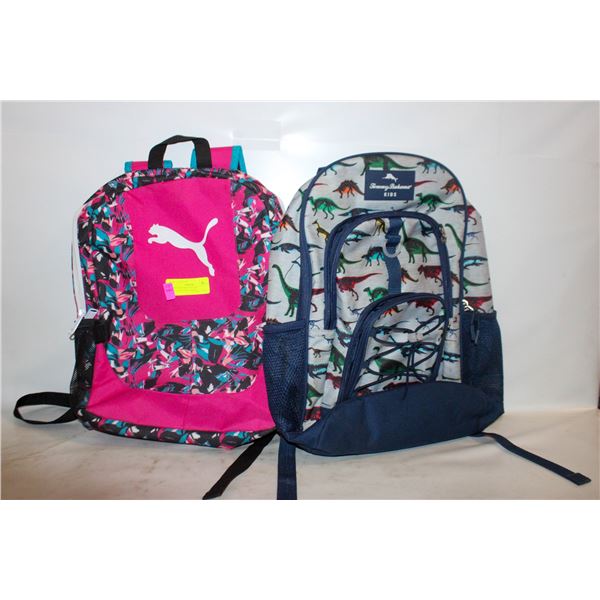 PUMA PINK BACKPACK & DINOSAURS BACKPACK