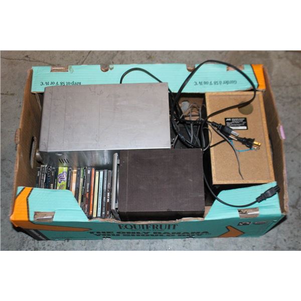 JVC CD PLAYER STEREO W SPEAKERS AND CDS