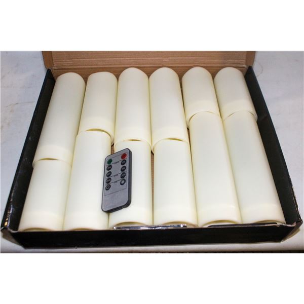 12 PACK OF OUTDOOR FLAMELESS CANDLES