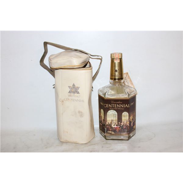 GOODERHAM'S CENTENNIAL HEXAGON BOTTLE