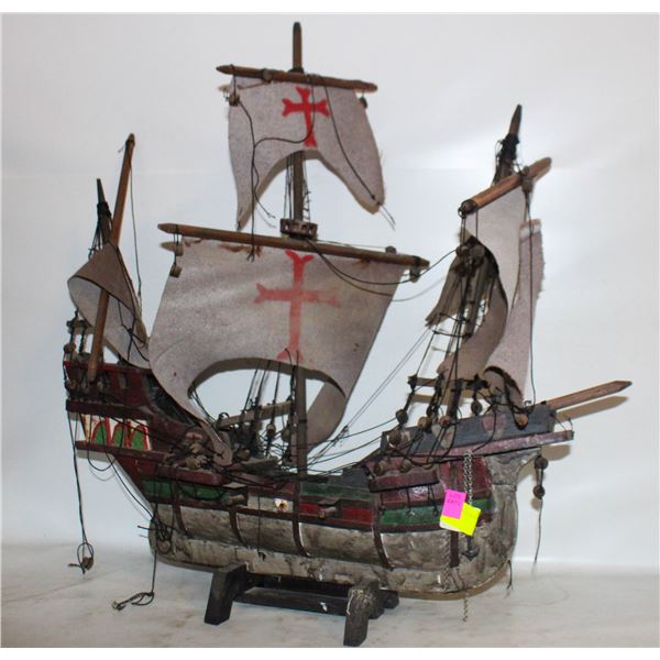 VINTAGE WOODEN SHIP