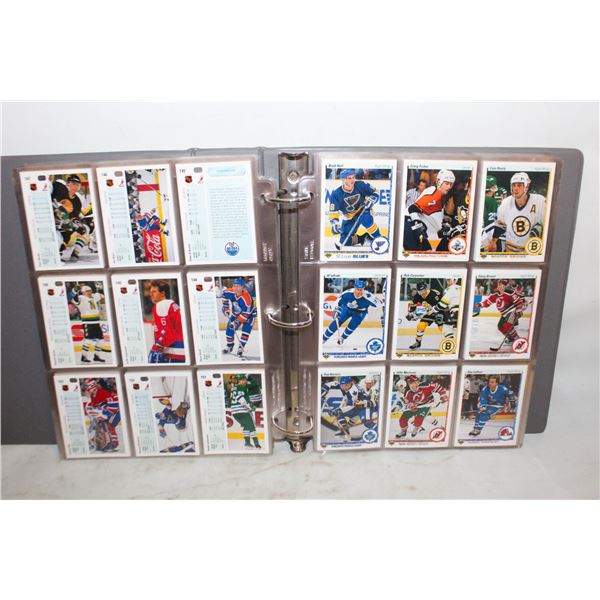 HOCKEY CARDS BINDER OF UPPER DECK 1990-91 COMPLETE