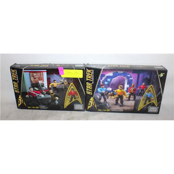 VINTAGE STAR TREK MEGA BLOCK SETS