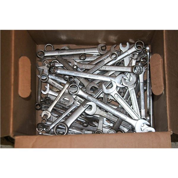 FLAT OF ASSORTED WRENCHES