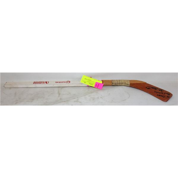 NO COA SIGNED COLIN PATTERSON CALGARY FLAMES STICK