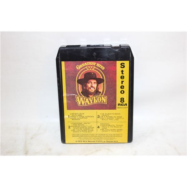 WAYLON JENNINGS GREATEST HITS 8-TRACK