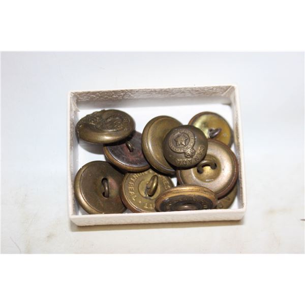 LOT OF ANTIQUE BRASSMILITARY BUTTONS