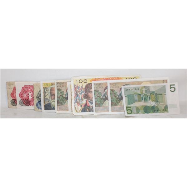 LOT OF ANTIQUE FOREIGN PAPER MONEY BILLS