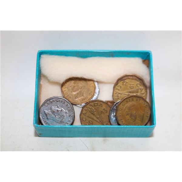 LOT 15 WW2 5 CENT COINS NICKELS CANADA