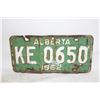 Image 1 : 1962 ALBERTA LICENSE PLATE