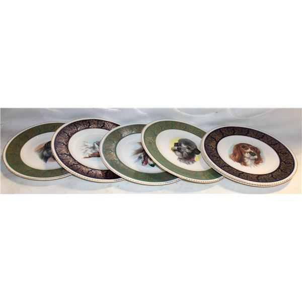 LOT OF 6 VINTAGE PLATES EACH DEPICTING