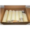 Image 1 : 12 PACK REAL WAX FLAMELESS CANDLES