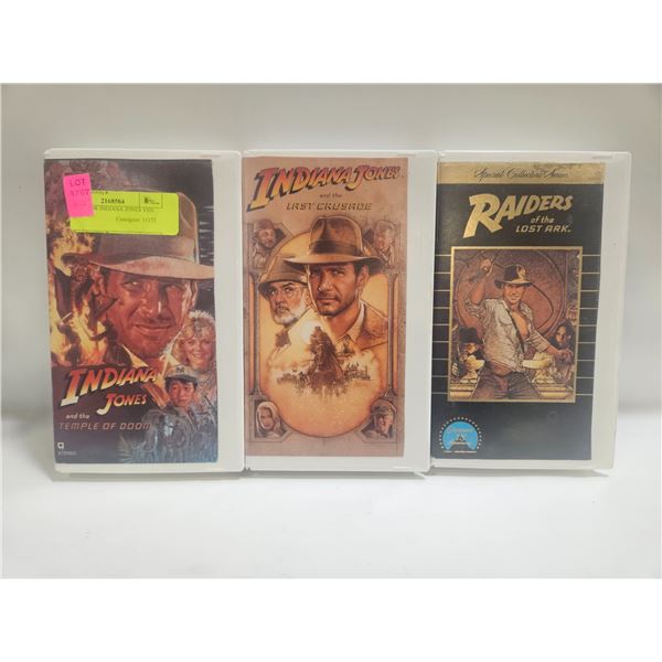 COLLECTOR INDIANA JONES VHS TRILOGY