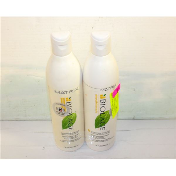 2 MATRIX BIOLAGE SMOOTHING SHAMPOO 500 ML BOTTLES