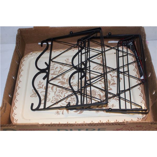 2 MATTE BLACK COOK BOOK STANDS + ALLEN KEY TOOLS +