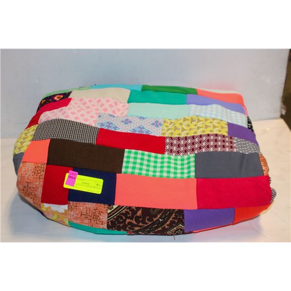 1960'S VINTAGE PATCHWORK QUILT FULL SIZE