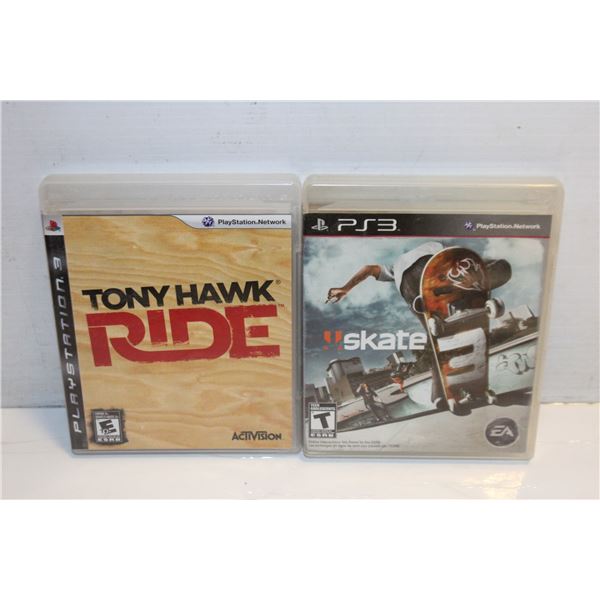 TONY HAWK + SKATE PS3 GAMES