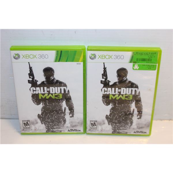 TWO CALL OF DUTY XBOX 360 GAMES