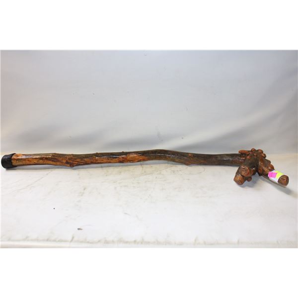 DRAGON CARVED WALKING STICK