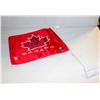 Image 1 : NEW CAR FLAG CANADA MENS OLYMPICS 11 X 13" AUTO-