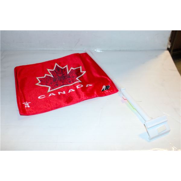 NEW CAR FLAG CANADA MENS OLYMPICS 11 X 13" AUTO-