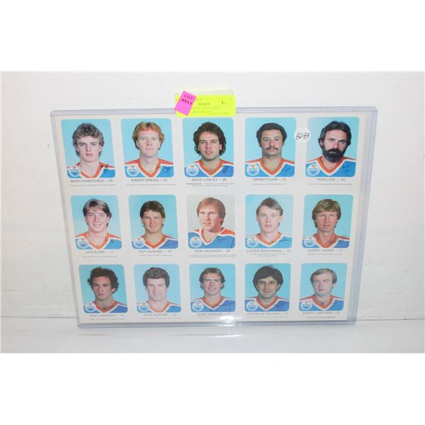 1982-83 UNCUT AUTO-PRINTED SIGNATURES