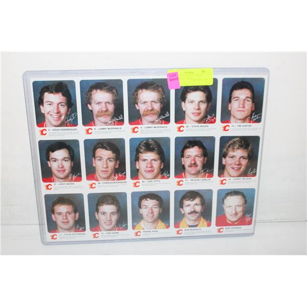 1985-86 UNCUT AUTO-PRINTED SIGNATURES