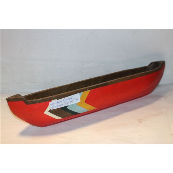 WOODEN CANOE PADDLE DECORATIVE