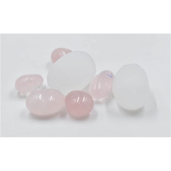 #11-NATURAL SELENITE/ROSE QUARTZ TUMBLETE 425 CT