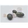 Image 1 : #23-NATURAL GREEN JADE & ROSE QUARTZ TUMBLETE 77G