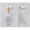 Image 1 : #162-NATURAL JADE JADEITE PENDANT 2PCS