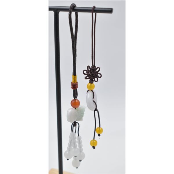 #96- NATURAL JADE JADITE & AGATE CAR & PHONE